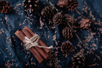 Bunch of cinnamon sticks