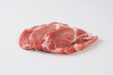 raw pork steak