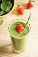fresh green smoothie.