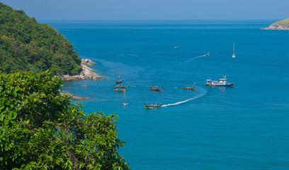 View of seascapes promphep cape phuket, thailand