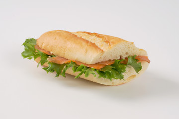 sandwich with smoked salmon