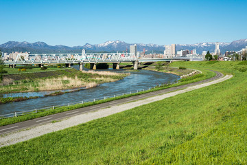 Fototapeta premium 豊平川河川敷