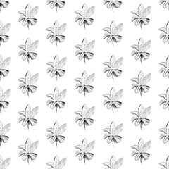 modern flowers background isolated