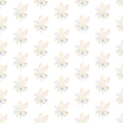 Obraz premium modern flowers background isolated