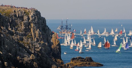 parade bateau pointe de pen-hir france