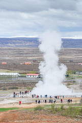 Der Strokkur - Geysire auf Island