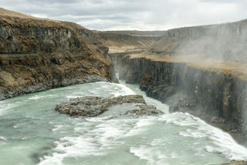 Fototapeta na wymiar Gullfoss - Wasserfall auf Island
