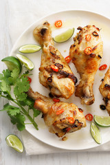 Grilled chicken wings