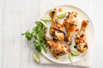 Grilled chicken wings