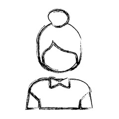 contour people face icon image, vector illustration design