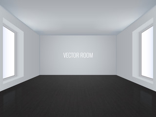 Vector white room.