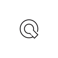 Thin vector font.