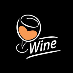 vector wine logo