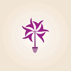 Fan Flower Logo