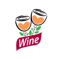 vector wine logo