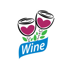 vector wine logo