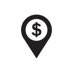dollar location icon.