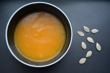 pumpkin soup, healthy food, healthy food, vegetable dish, vegetarian, cooking 