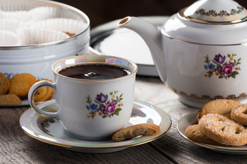 Tea with Danish butter cookies