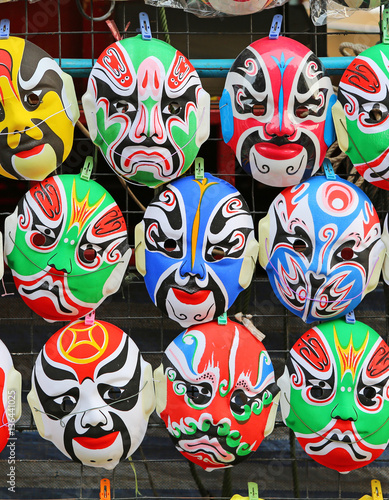 &quot;Close up Chinese mask decorations in Chinese New Year celebrations