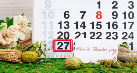 27 March Theatre Day on the calendar
