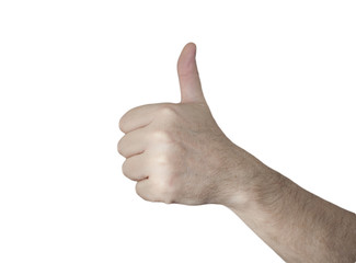 мужская руки и жест 