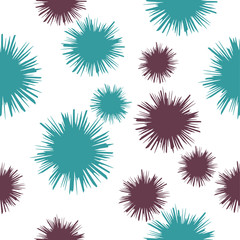 Vector seamless pattern. Abstract background with blots strokes