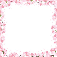 桜のフレーム　スクエア