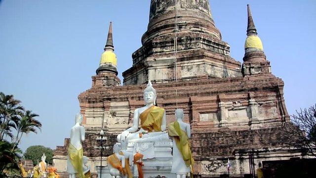 Buddha Statues at Wat Yai Chaya Mongkol, Ayuthaya