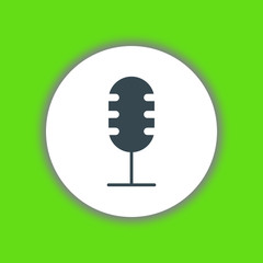 Microphone icon vector