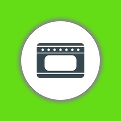 Kitchen oven icon vector