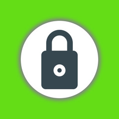 Lock icon vector