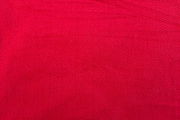 Red jean fabric texture background