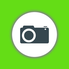 Photo camera icon vector