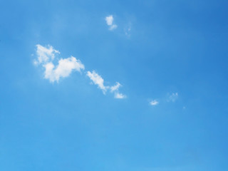 Clear blue sky with white clouds