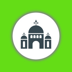 Church icon vector