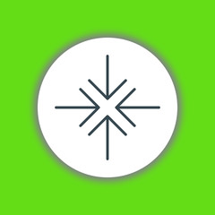 Exit full screen icon vector