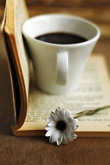 Reading and coffee