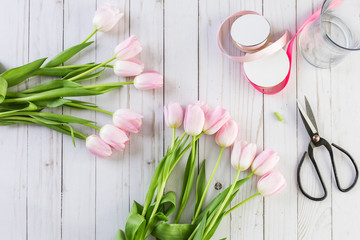 Pink tulips