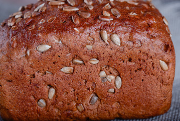 Fresh bread with cereals