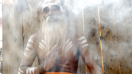 Sadhu man in Varanasi, India