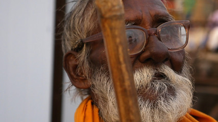 Old Indian Man in Varanasi, India