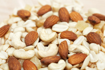 .mixture of nuts background