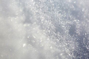 Obraz premium closeup snow