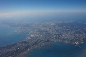 うるま市　上空