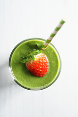 fresh green smoothie.