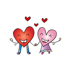 Hearts couple 