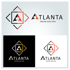 Atlanta logo design template. Letter A logo. Vector illustration