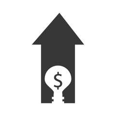 business house money icon, vector illustration image