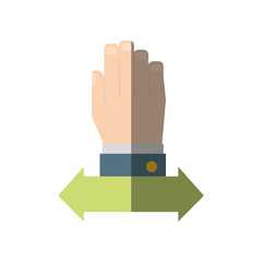 business hand graphic icon, vector illustration design